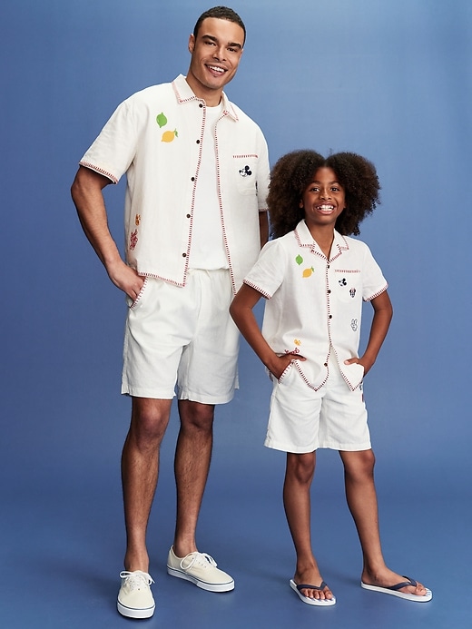 Image number 5 showing, Old Navy x Disney© Linen-Blend Sleeveless One-Piece Romper for Baby