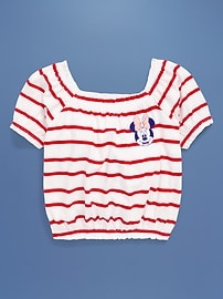 Image number 2 showing, Old Navy x Disney© Minnie Mouse Puff-Sleeve Graphic Top for Toddler Girls