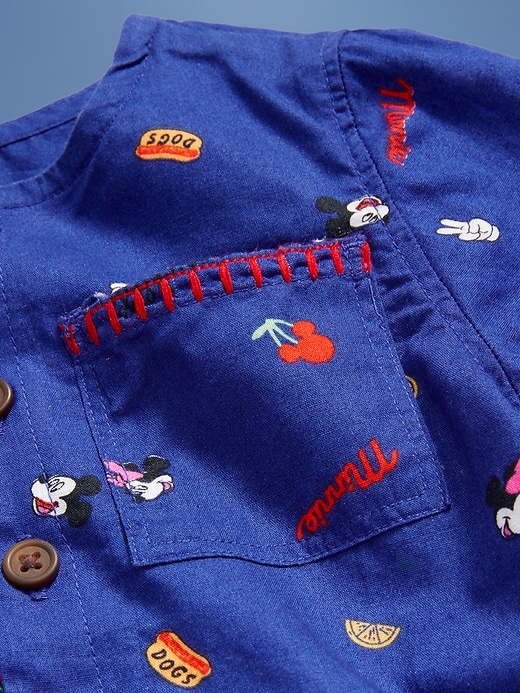 Image number 4 showing, Old Navy x Disney© Poplin One-Piece Romper for Baby