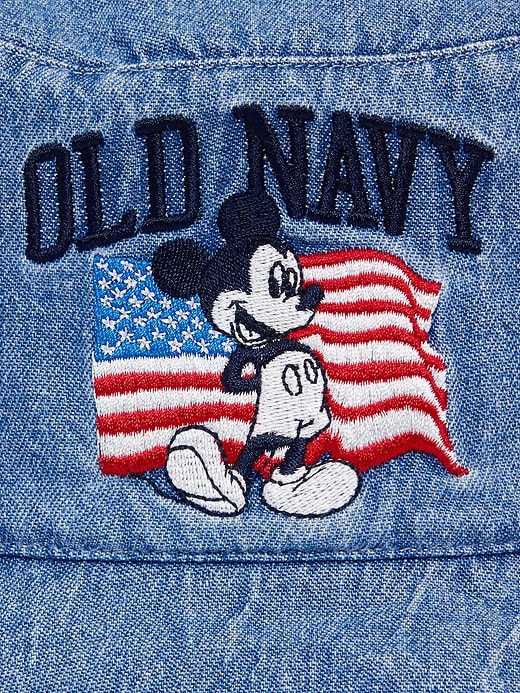 Old Navy X Disney Mickey Mouse Flag Bucket Hat Old Navy x Disney© Mickey Mouse Flag Logo-Graphic Bucket Hat  main image 2