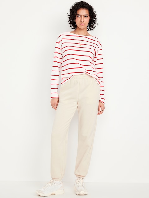High-Waisted SoComfy Jogger Sweatpants - Howlite