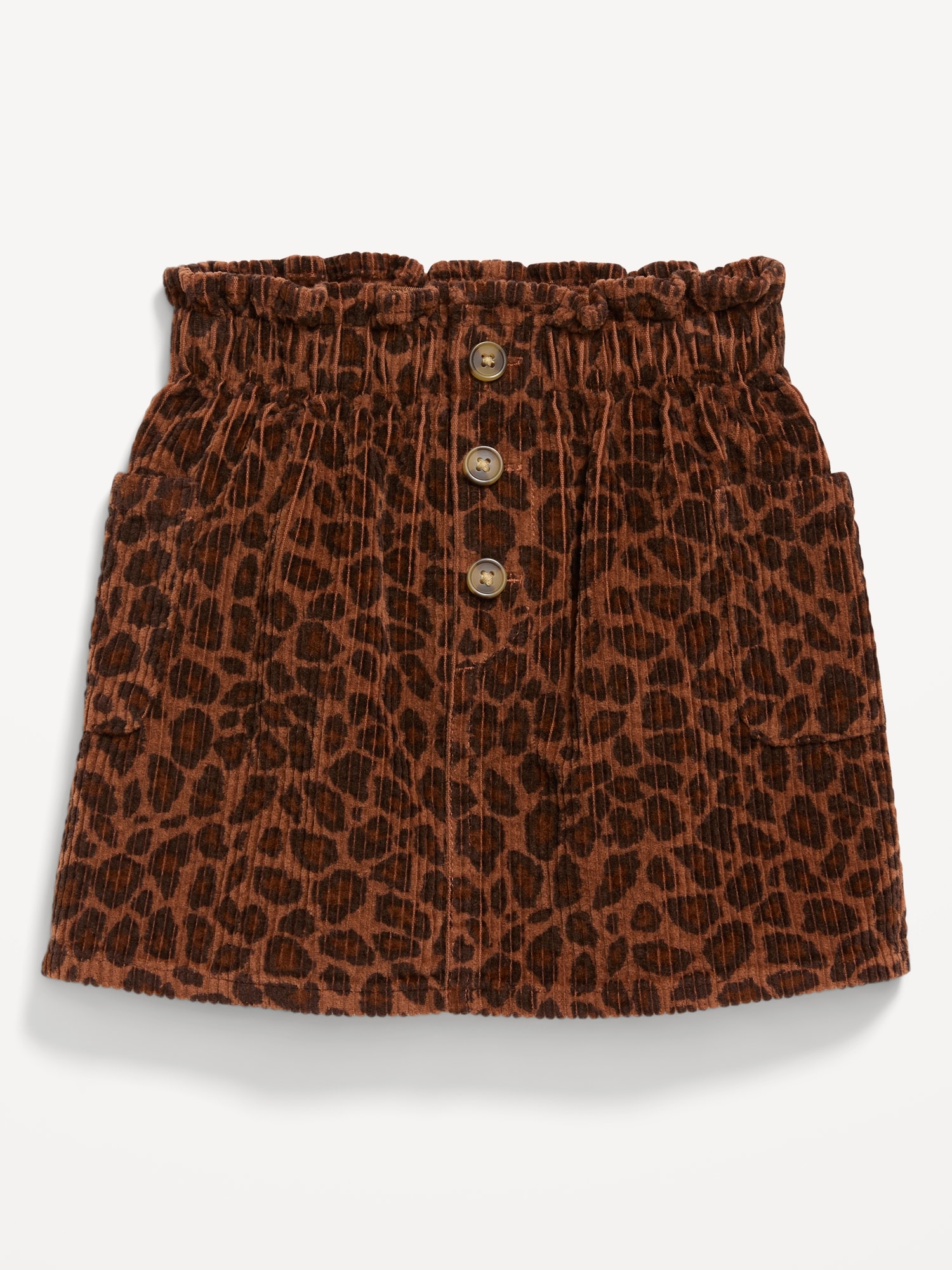 Printed Corduroy Pocket Skirt for Toddler Girls