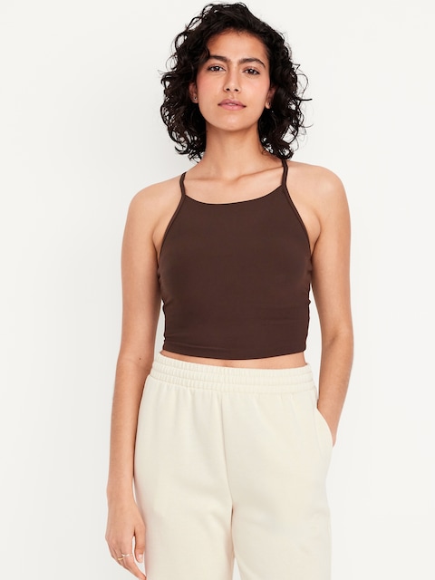 Light Support StudioSmooth Longline Sports Bra - Black Coffee