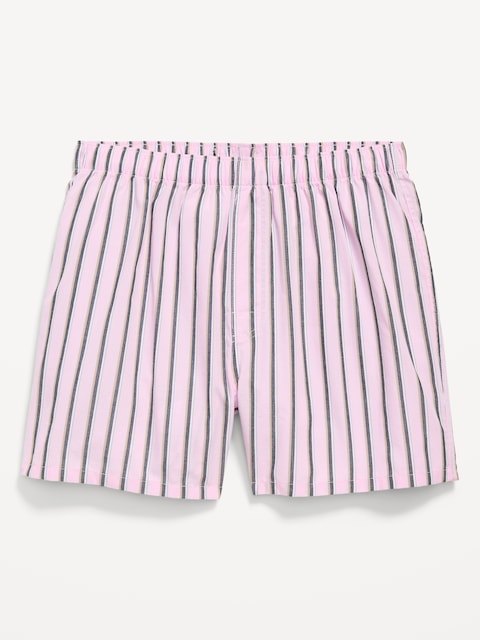 Printed Boxer Shorts - Pink Stripe
