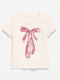 Image number 1 showing, Short-Sleeve Graphic T-Shirt for Girls