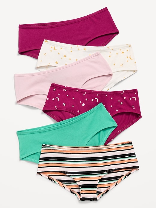 Image number 1 showing, Hipster Underwear 6-Pack for Girls