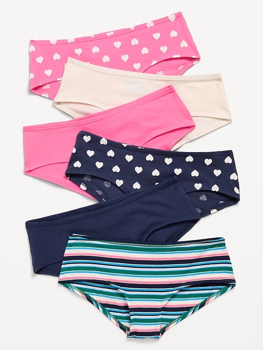 Image number 1 showing, Hipster Underwear 6-Pack for Girls