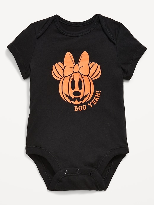 Image number 1 showing, Disney© Pumpkin Unisex Graphic Bodysuit for Baby