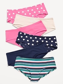 Image number 1 showing, Hipster Underwear 6-Pack for Girls
