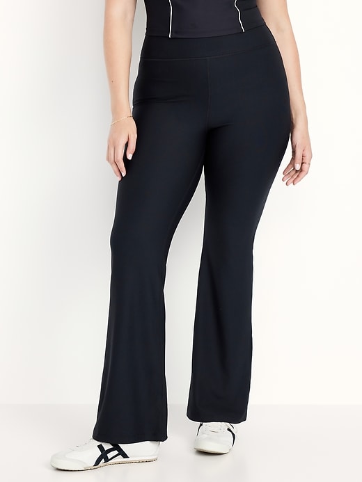 Image number 6 showing, Extra High-Waisted PowerSoft Rib Flare Leggings