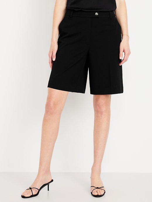 Image number 2 showing, Mid-Rise Taylor Bermuda Shorts -- 10-inch inseam
