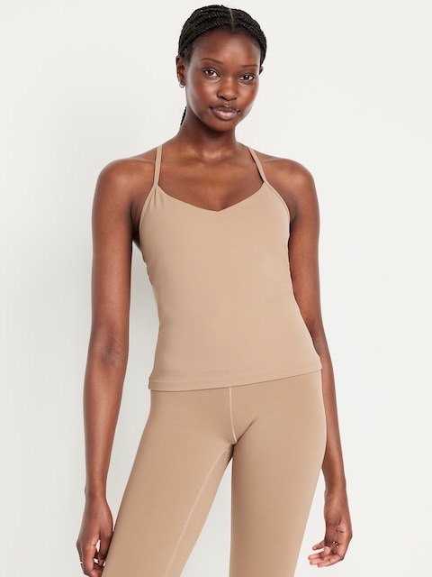 StudioSmooth Racerback Support Top - Salt Marsh