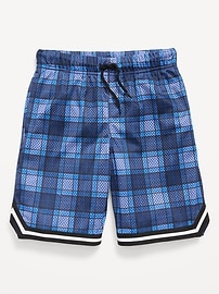 Image number 5 showing, Knee Length Mesh Basketball Shorts for Boys