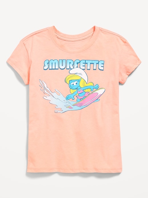 Image number 1 showing, The Smurfs™ Graphic T-Shirt for Girls