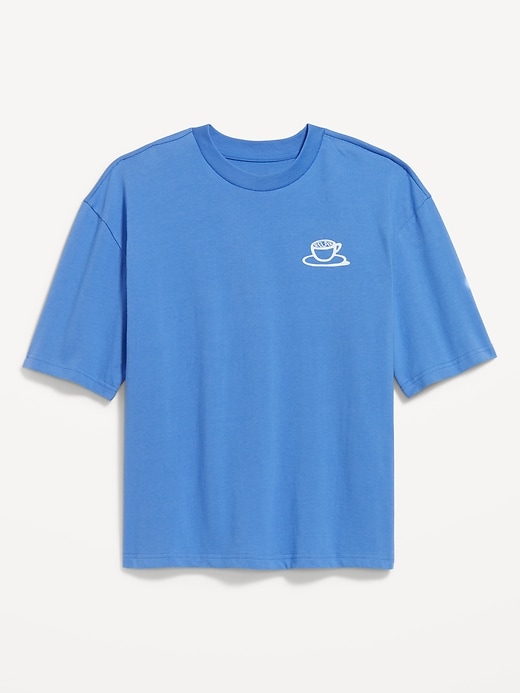 Image number 1 showing, Heavyweight Cropped Graphic T-Shirt