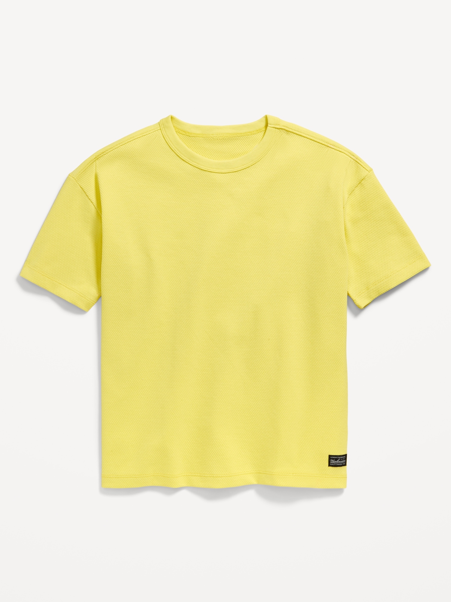 Oversized Short-Sleeve Textured T-Shirt for Boys