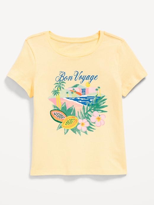Image number 1 showing, Short-Sleeve Graphic T-Shirt for Girls