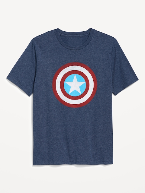 Marvel™ Captain America T-Shirt - Navy Heather