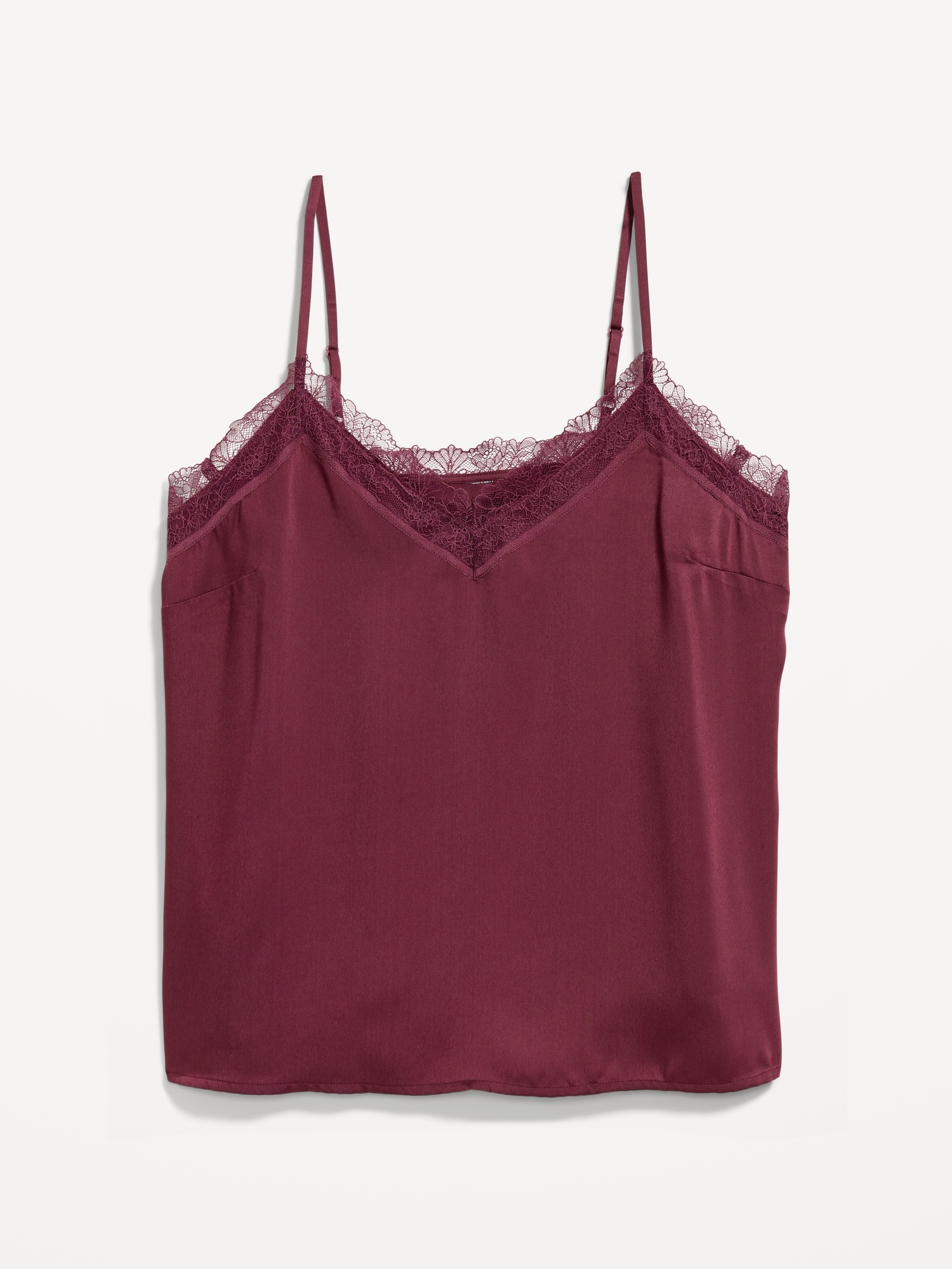 Lace-Trim Satin Cami Top | Old Navy