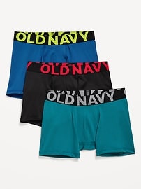Image number 1 showing, Go-Dry Boxer-Briefs Performance Underwear 3-Pack for Boys