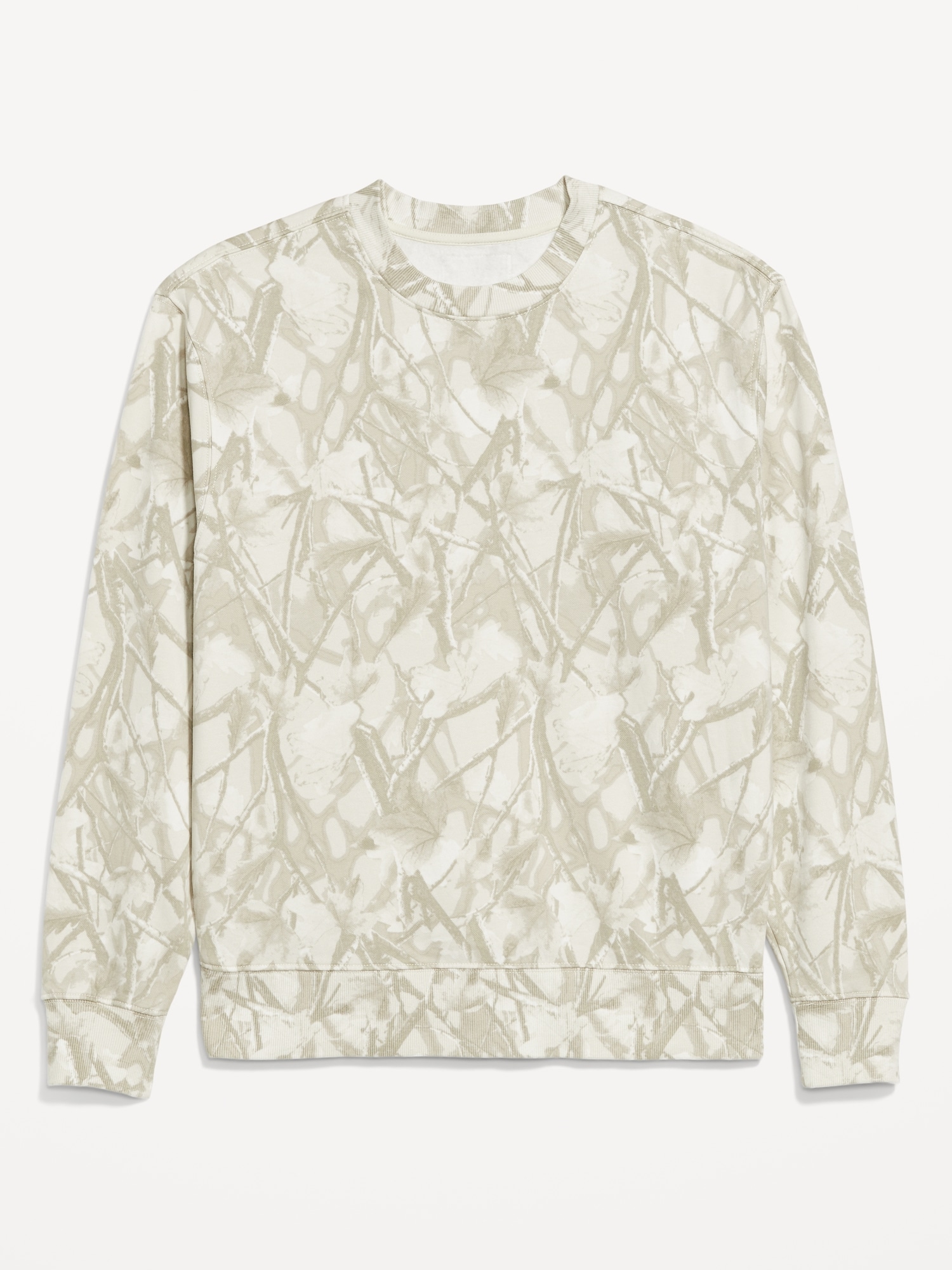 Loose Printed Rotation Crew-Neck Sweatshirt