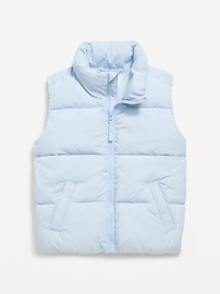 Image number 2 showing, Water-Resistant Quilted Puffer Vest for Girls