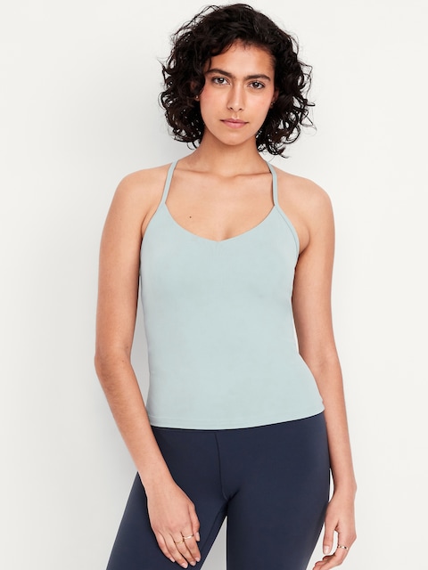 StudioSmooth Racerback Support Top - Foggy Dew
