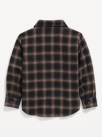 Image number 2 showing, Long-Sleeve Plaid Flannel Pocket Shirt for Toddler Boys