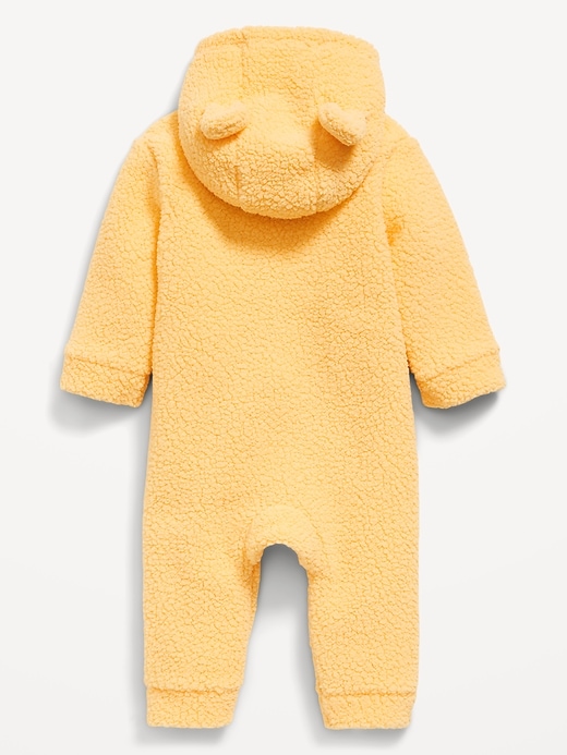 Image number 2 showing, Disney© Winnie the Pooh Sherpa Hooded One-Piece for Baby