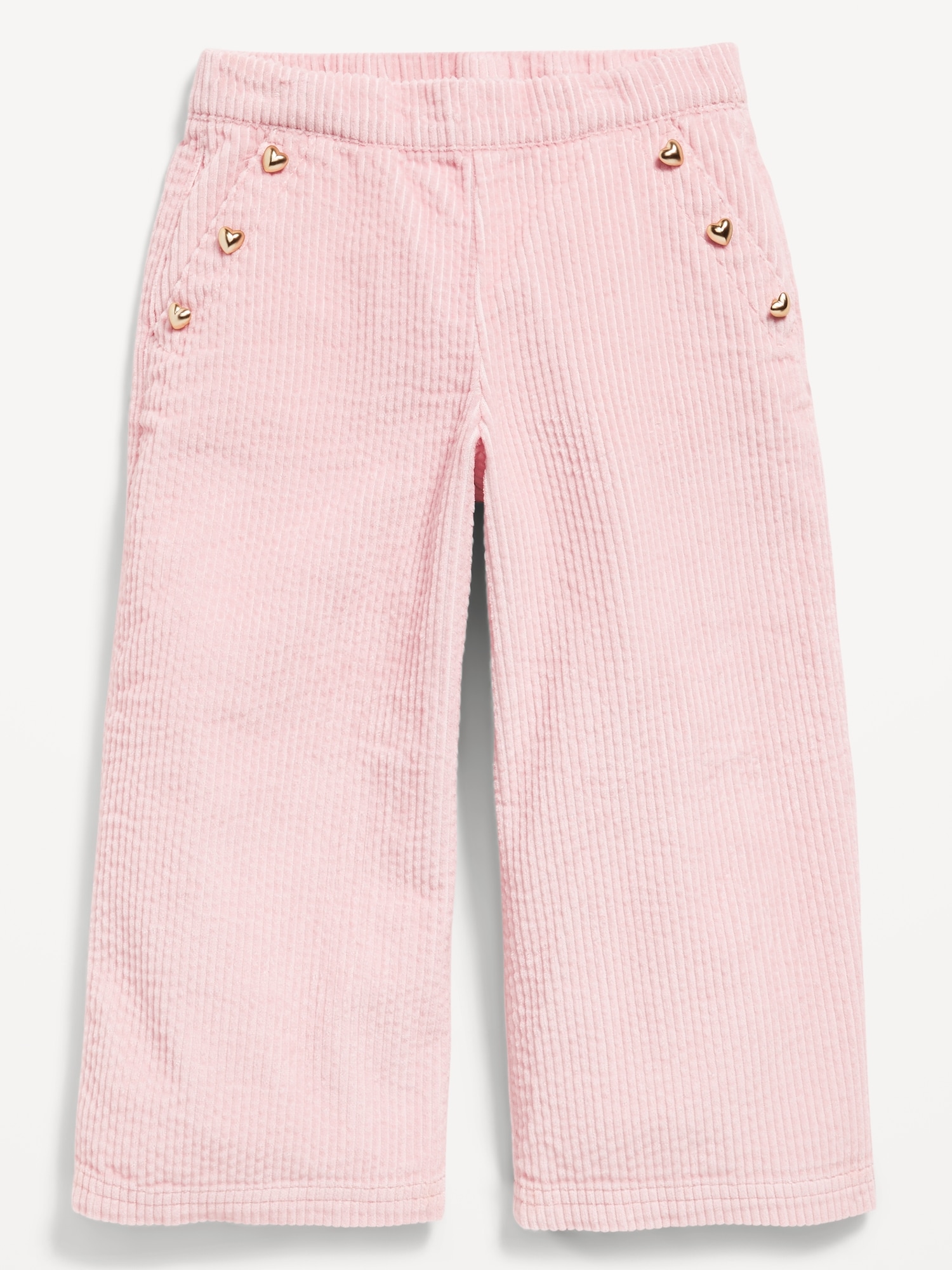 Pull-On Wide-Leg Corduroy Pants for Toddler Girls