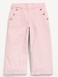 Image number 1 showing, Pull-On Wide-Leg Corduroy Pants for Toddler Girls