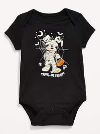 Image number 1 showing, Disney© Short-Sleeve Unisex Graphic Bodysuit for Baby