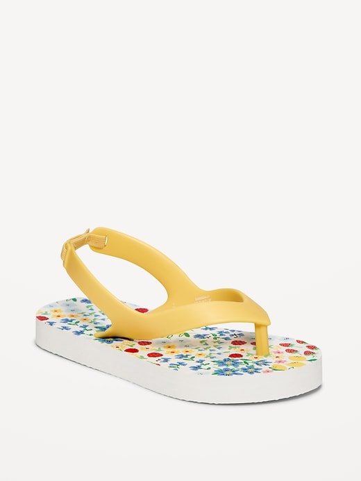 Image number 1 showing, Flip-Flop Sandals for Toddler Girls (Partially Plant-Based)