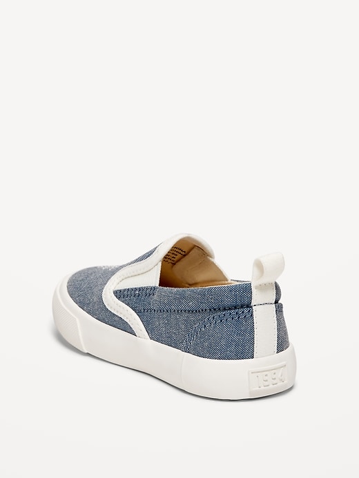Image number 3 showing, Canvas Slip-On Sneakers for Toddler Girls