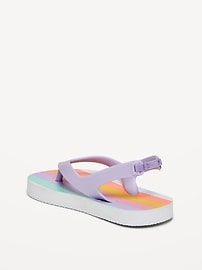 Image number 3 showing, Flip-Flop Sandals for Toddler Girls (Partially Plant-Based)