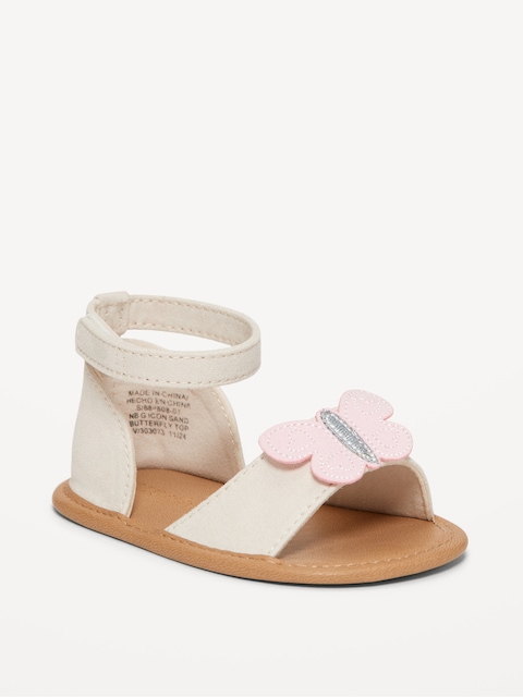 Faux-Suede Sandals for Baby - Butterfly