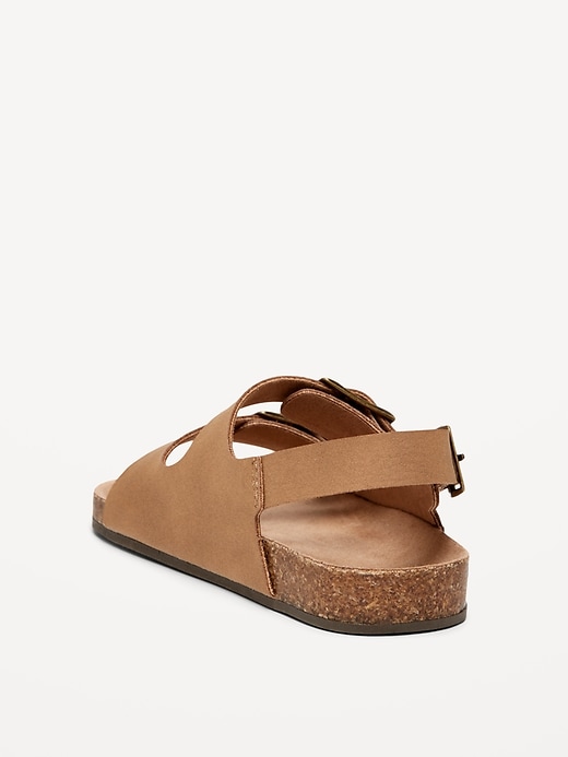 Image number 3 showing, Faux-Leather Buckled Strap Sandals for Toddler Boys