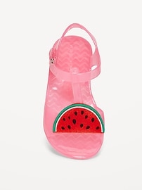 Image number 2 showing, Jelly T-Strap Sandals for Toddler Girls