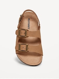 Image number 2 showing, Faux-Leather Buckled Strap Sandals for Toddler Boys
