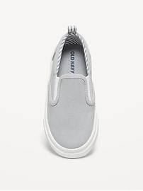 Image number 2 showing, Canvas Slip-On Sneakers for Toddler Boys