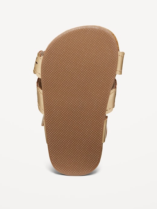 Image number 4 showing, Perforated Faux-Leather Sandals for Baby
