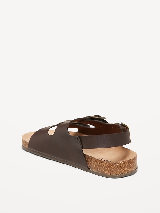 Image number 3 showing, Faux-Leather Double-Strap Sandals for Toddler Boys