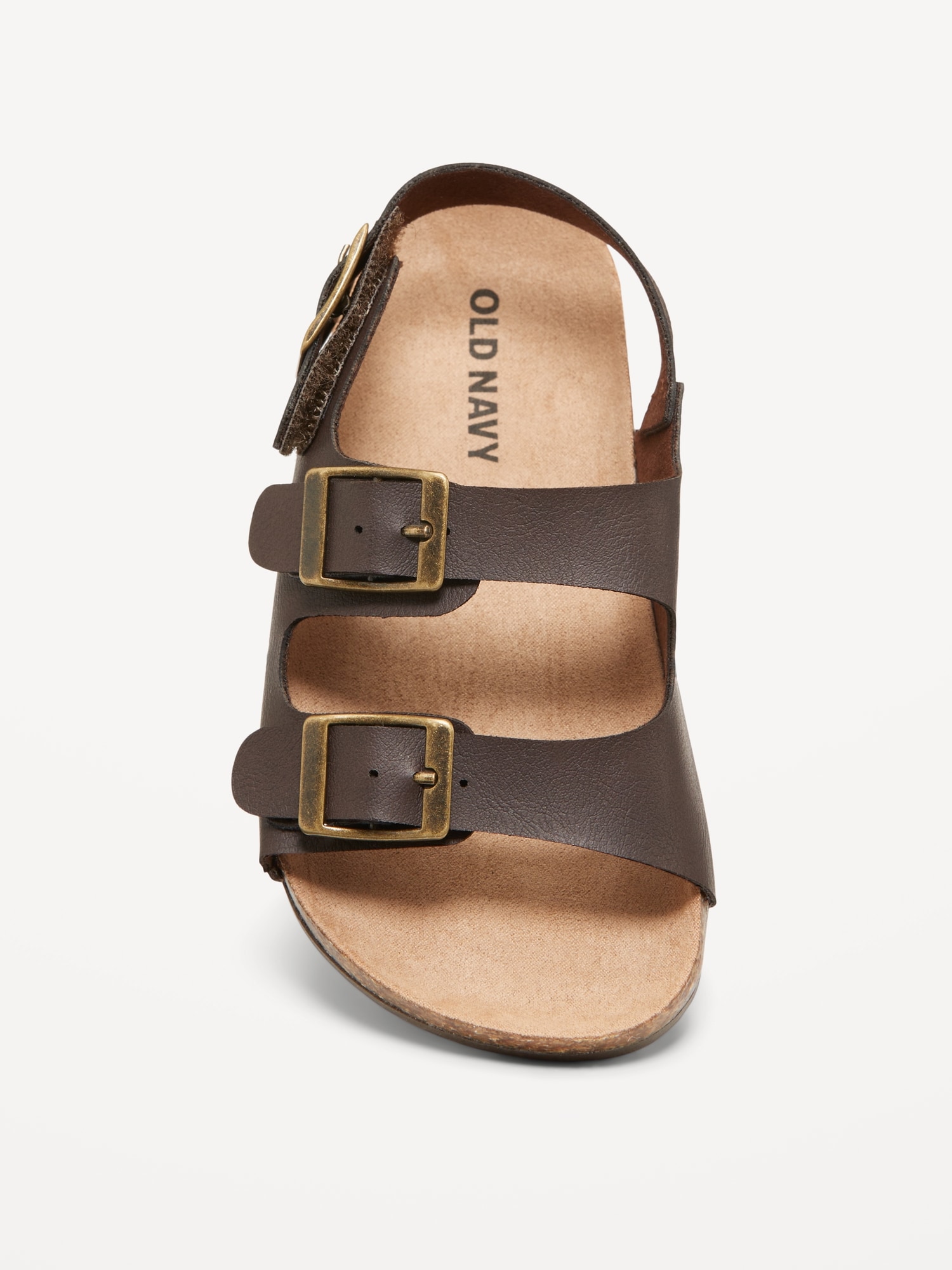 Faux-Leather Double-Strap Sandals for Toddler Boys