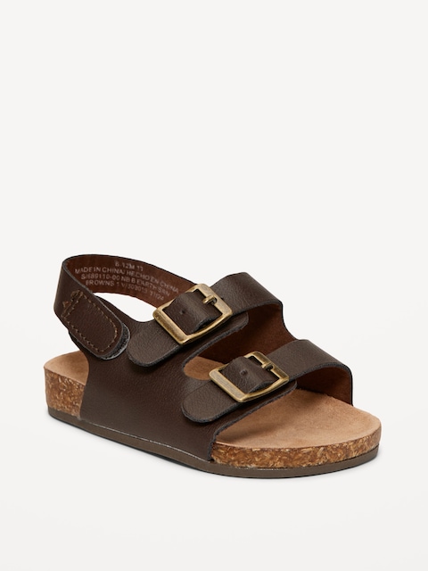 Double-Strap Sandals for Baby - Browns