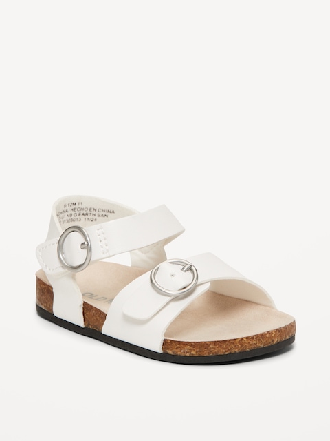 Buckled Strap Sandals for Baby - Bone