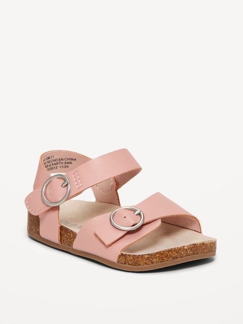 Buckled Strap Sandals for Baby - Pink Bell