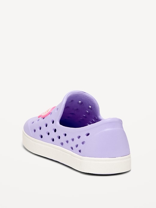 Image number 3 showing, Perforated Slip-On Shoes for Toddler Girls (Partially Plant-Based)