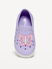 Image number 2 showing, Perforated Slip-On Shoes for Toddler Girls (Partially Plant-Based)
