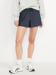 High-Waisted PowerSoft Shorts -- 3.5-inch inseam