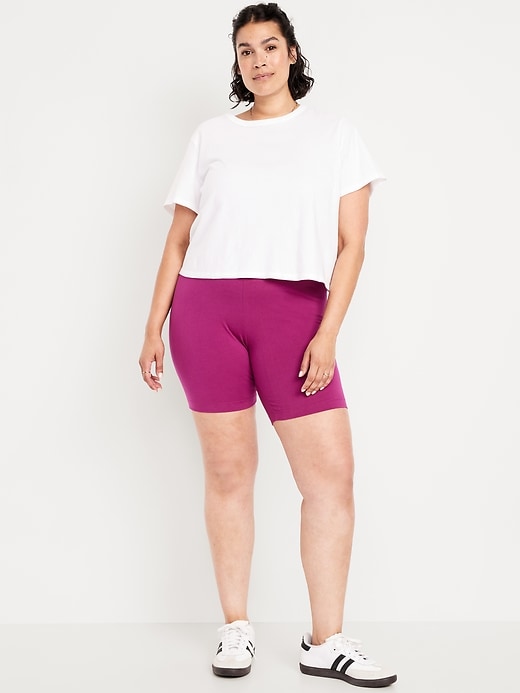 Image number 7 showing, High-Waisted Biker Shorts -- 8-inch inseam